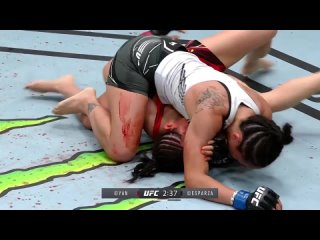 carla esparza dominates and smeshes the undefeated(in the ufc) yan xiaonan