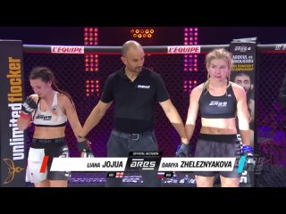 dariya zheleznyakova vs liana jojua - fight highlights (arec fc 6, 20 05 2022)