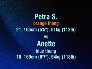 a woman fights a woman. petra s. vs anette